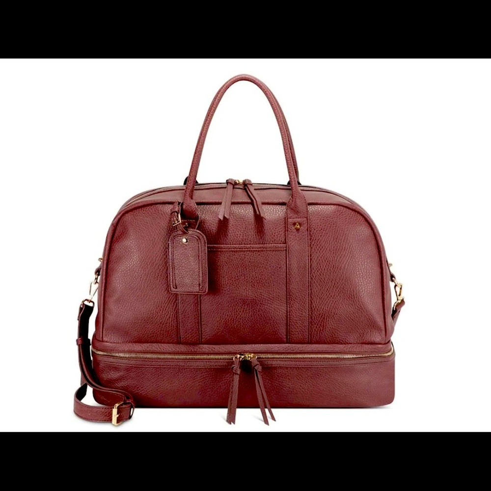 NEW Burgundy Sole Society Weekender Bag, no longer available to buy on site.